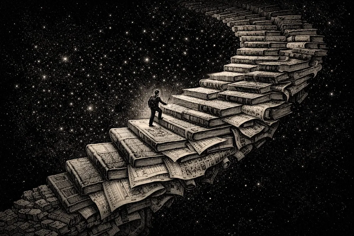 Cover image for "생각하라, 아니면 삼켜진다" — 최고 명문대 4년. 비판적 사고력 향상 제로. 수업 중 뇌 활동 — 수면보다 낮다. 당신의 지능이 죽어가고 있다.