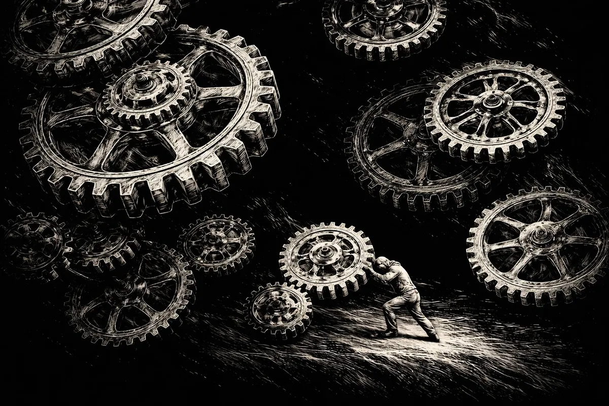 Cover image for "AI Won. Now What?" — AI promised a frictionless future. But your brain is losing its most basic wiring because it has nothing to push against.